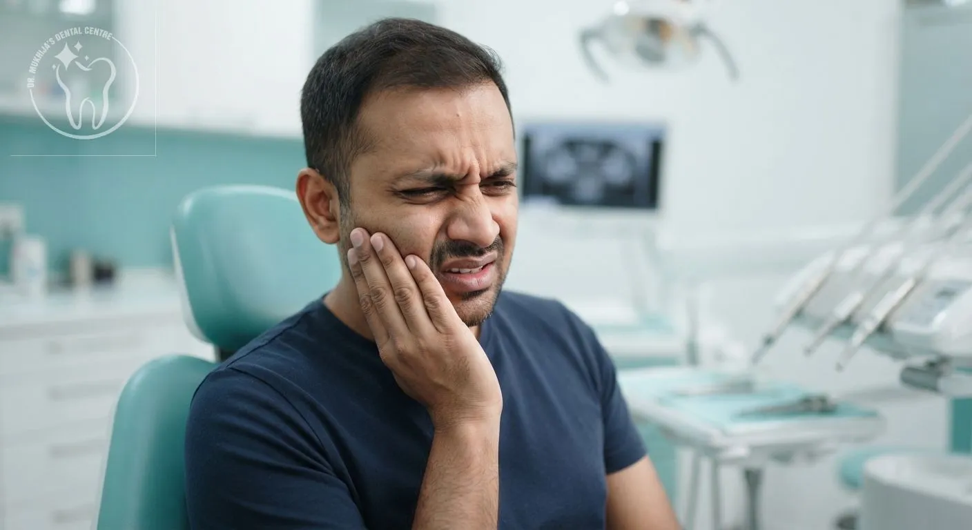 Emergency dentistry — examining a broken tooth